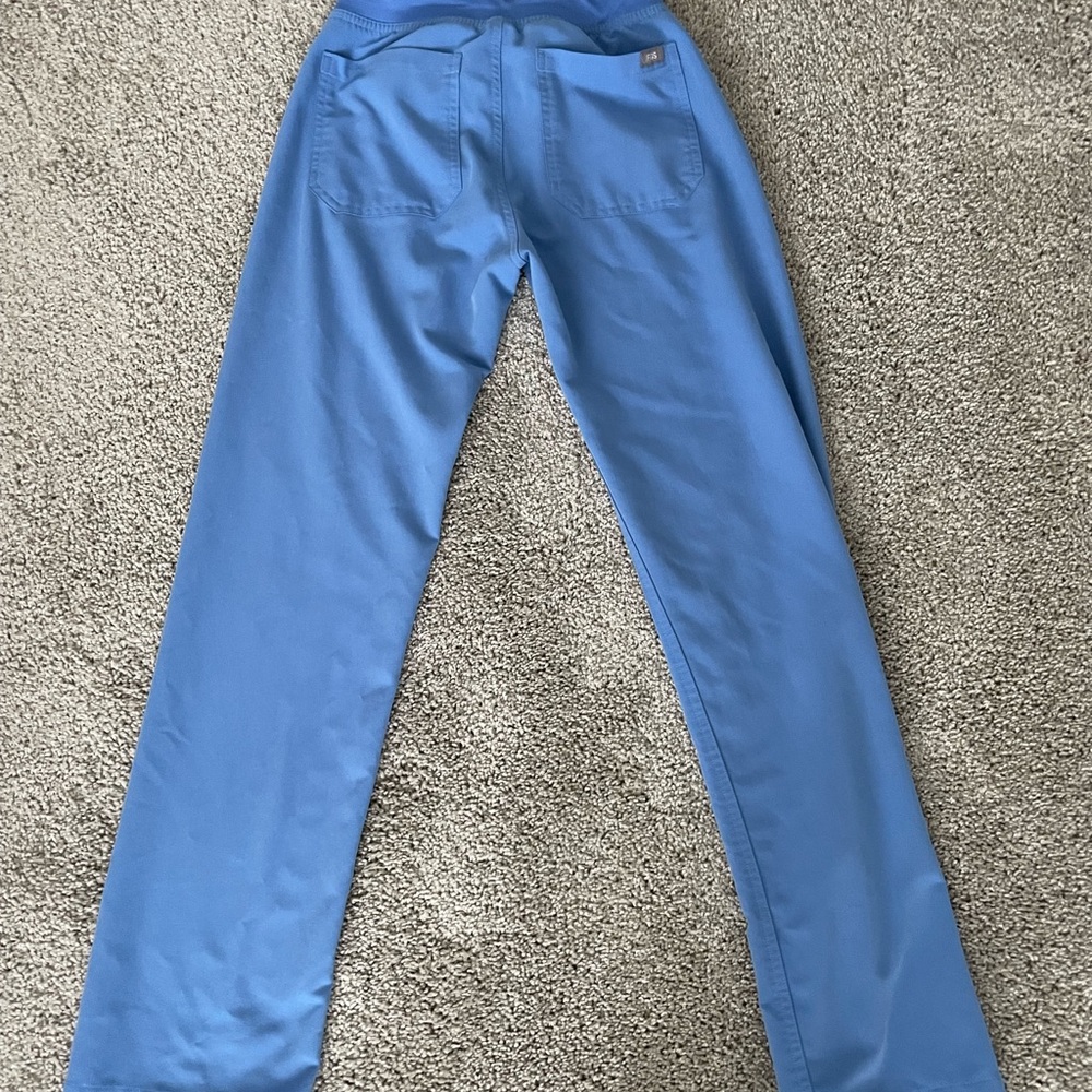 Figs Livingston Ceil Blue Pants - Picture 4 of 4